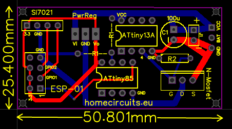 ESP-01 PCB